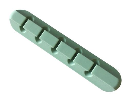 OEM 실리콘 5 슬롯 와이어 조직기 케이블 홀더 케이블 관리 조직기 클립 오피스 홈 USB 배선
